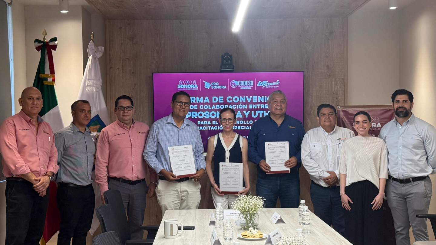 Sonora impulsa la capacitación especializada con convenio entre CODESO y UTH 